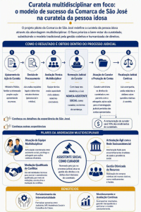 Infográfico. Curatela Multidisciplinar