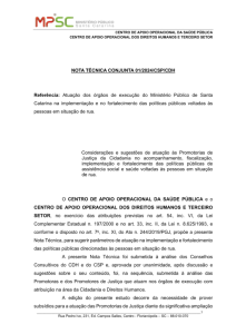 Nota Técnica Conjunta 1/2024/CSP/CDH